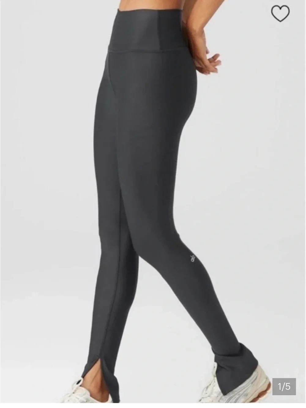 ALO Yoga Black High-Waist Airlift with side slits